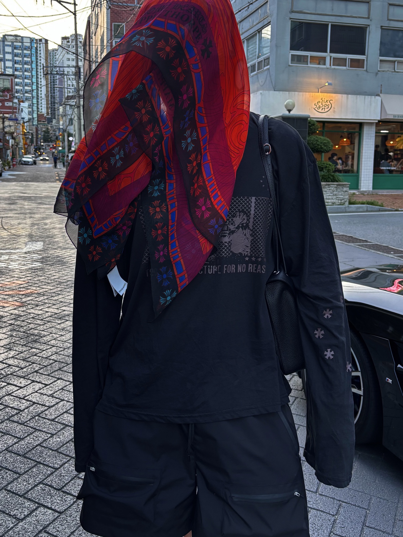 Wapworks Hydro Signal Trace Shorts black, Wapworks Airflow Light Long Sleeve Black 착용 스타일 - 5