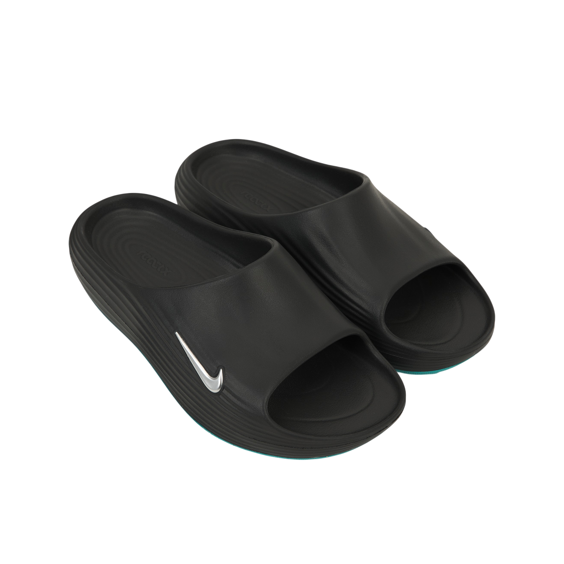 나이키 리액트X 리주버네이트 슬라이드 블랙 감마 블루(Nike ReactX Rejuven8 Slide Black Gamma Blue) - 4
