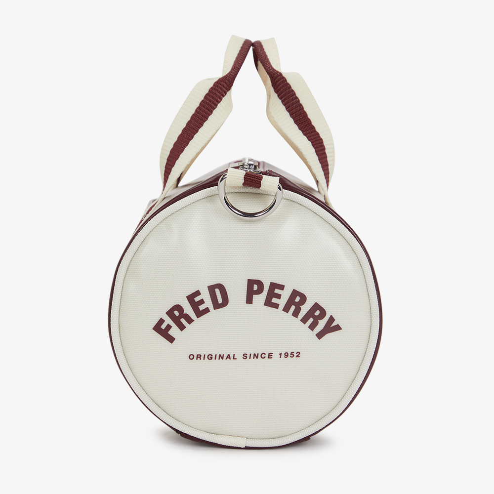 프레드페리 클래식 미니 배럴 백 옥스블러드 에크루(Fred Perry Classic Mini Barrel Bag Oxblood Ecru) - 3