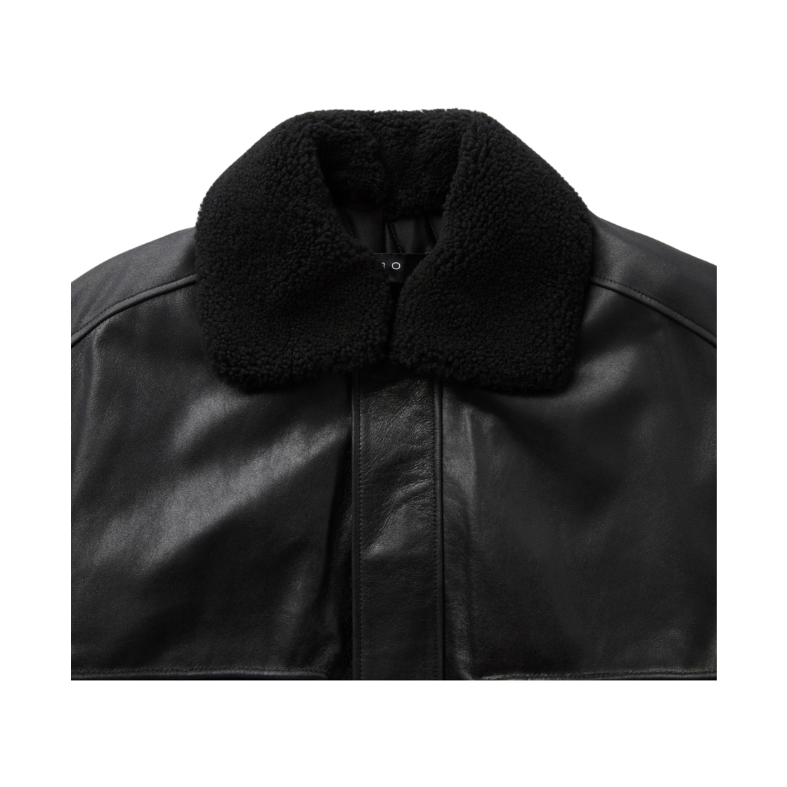 이로 오렌세 양가죽 카라 탈부착 항공 점퍼 블랙(Iro Orense Detachable Lambskin Collar Ma-1 Bomber Jacket Black) - 4