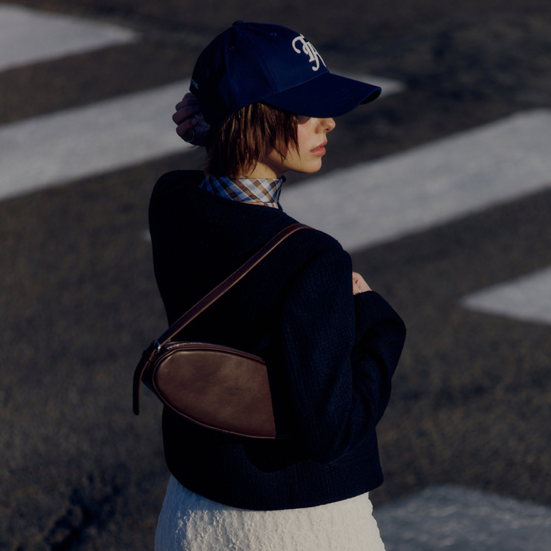 트래픽하모니 TH 로고 아플리케 딥핏 볼캡 네이비(Traffic Harmony TH Logo Applique Deep Fit Ball Cap Navy) - 3