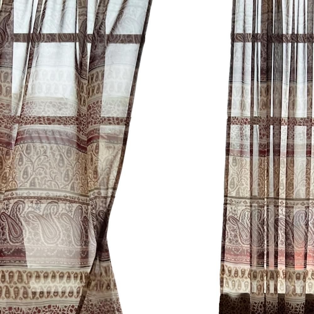무성화 로우머 에스닉 보헤미안 쉬폰 봉집형 커튼  148x150cm(MUSEONGHWA Romer Ethnic Bohemian Chiffon Curtain 148x150cm)