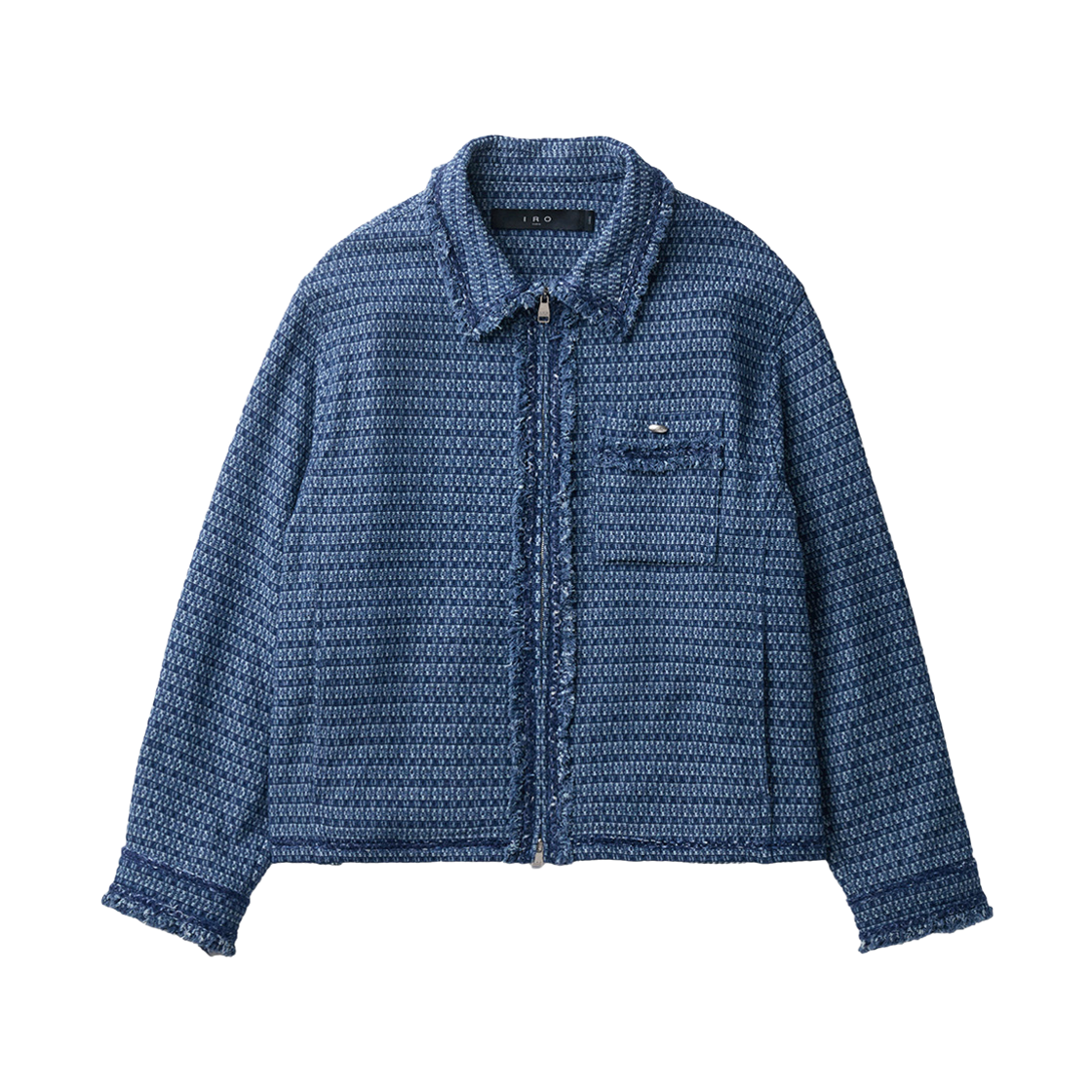 이로 바스웨트 트위드 데님 자켓 라이트 블루(Iro Bascule Tweed Denim Jacket Light Blue)
