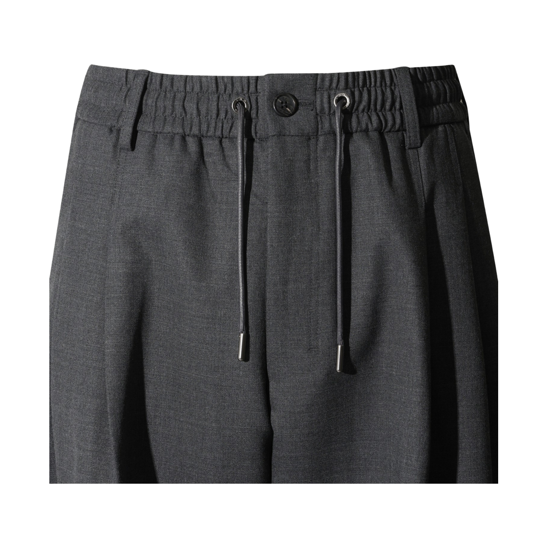 이로 레제 울혼방 벌룬핏 팬딩 슬랙스웨트다크 그레이(Iro Leger Wool Blend Balloon Fit Banding Slacks Dark Gray) - 4