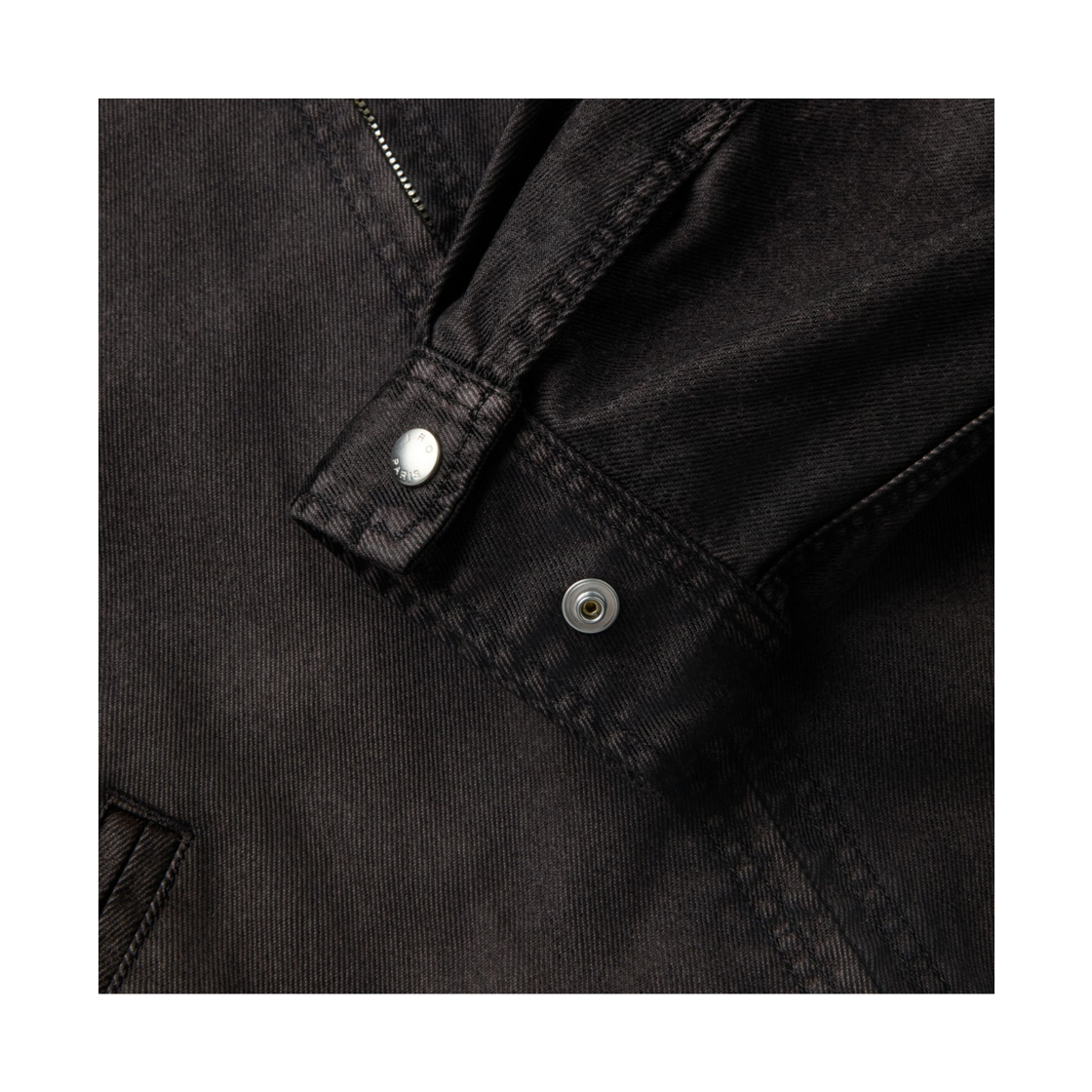 이로 아스웨트트 데님 집업 블루종 블랙(Iro Asphalre Denim Zip-Up Blouson Black) - 5