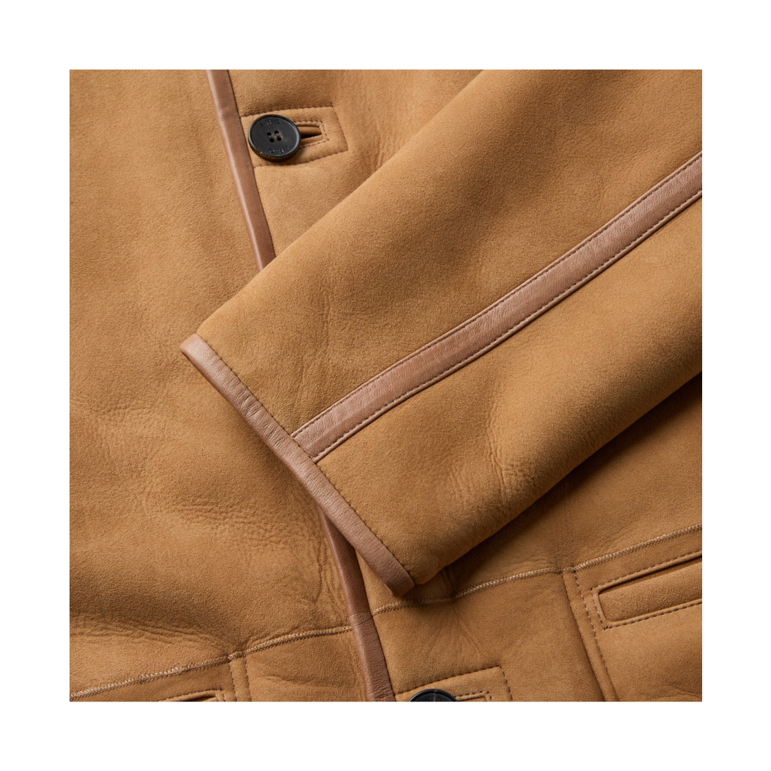 이로 코리 중기장 투 포켓 시어링 자켓 베이지(Iro Corri Mid-Length Two Pocket Shearing Jacket Beige) - 5