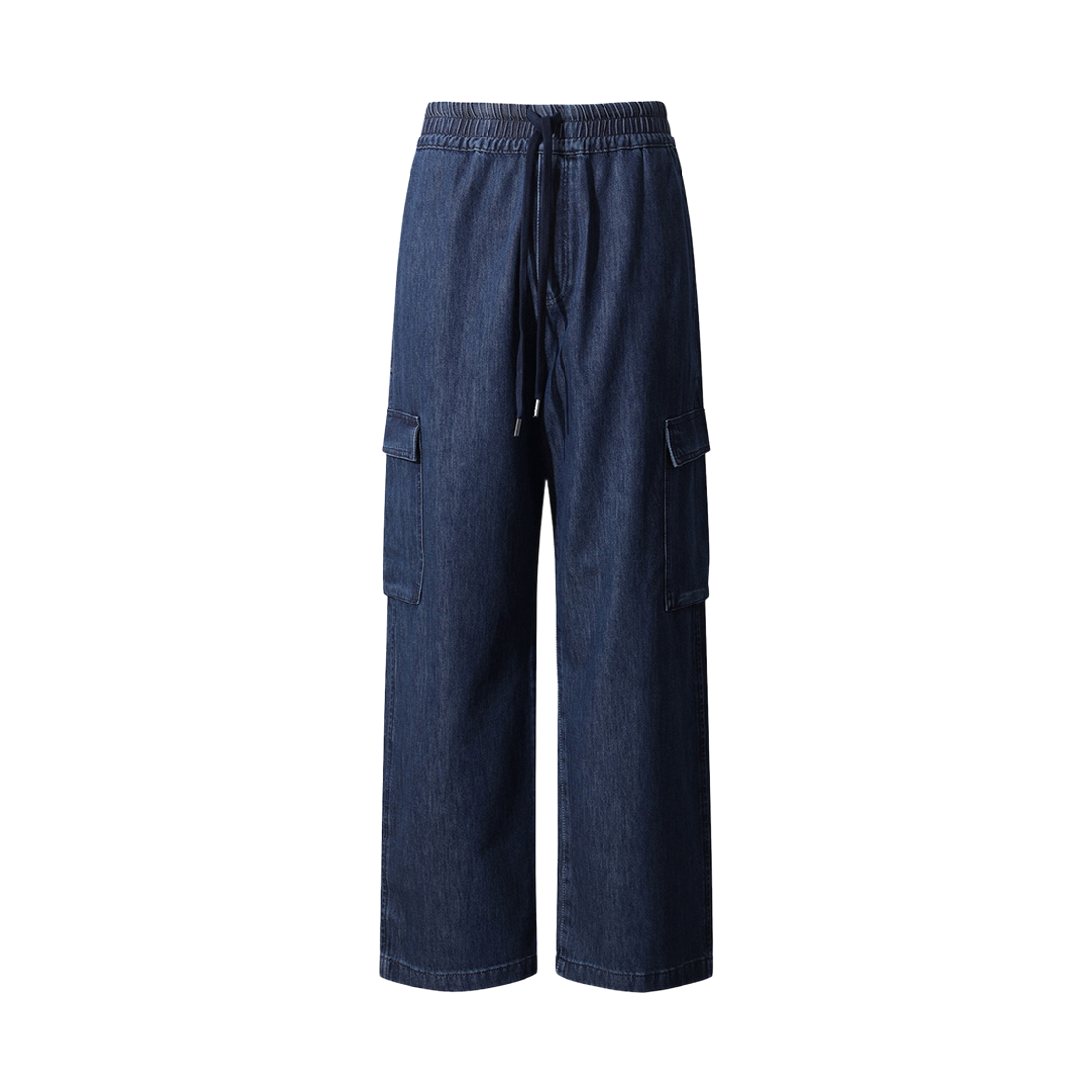 IRPDS25003BUD Iro Fevie Denim Wide Cargo Banding Pants Dark Blue