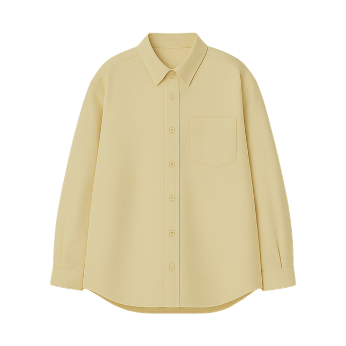 GCIN7924-옐로우 GCLIP Essential Loose-Fit Oxford Shirt Yellow