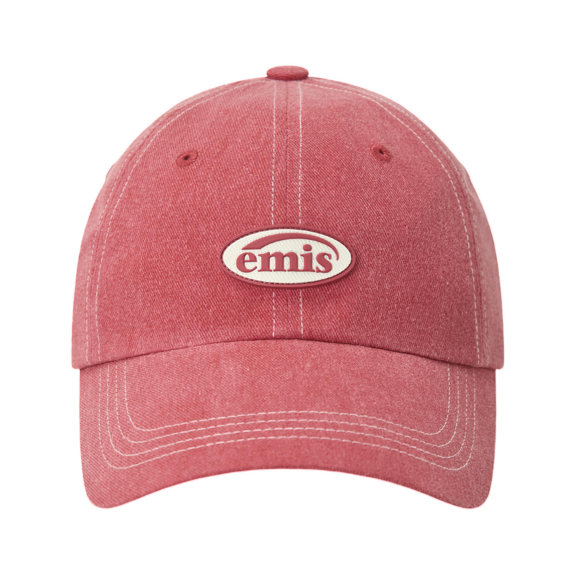 - Emis Mini Rubber Patch Pigment Ball Cap Red