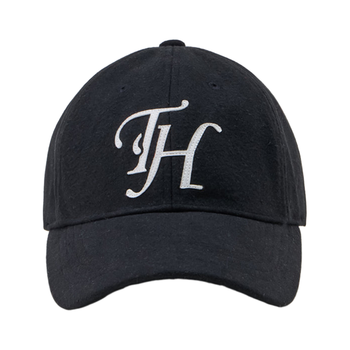 THUBC00156BKS Traffic Harmony Wool Blend TH Applique Logo Deep Fit Ball Cap Black