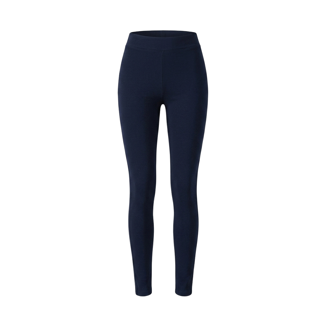 GW7513 GCLIP Warm Fleece-Lined Stretchy Wide Waistband Navy Skinny Leggings Pants