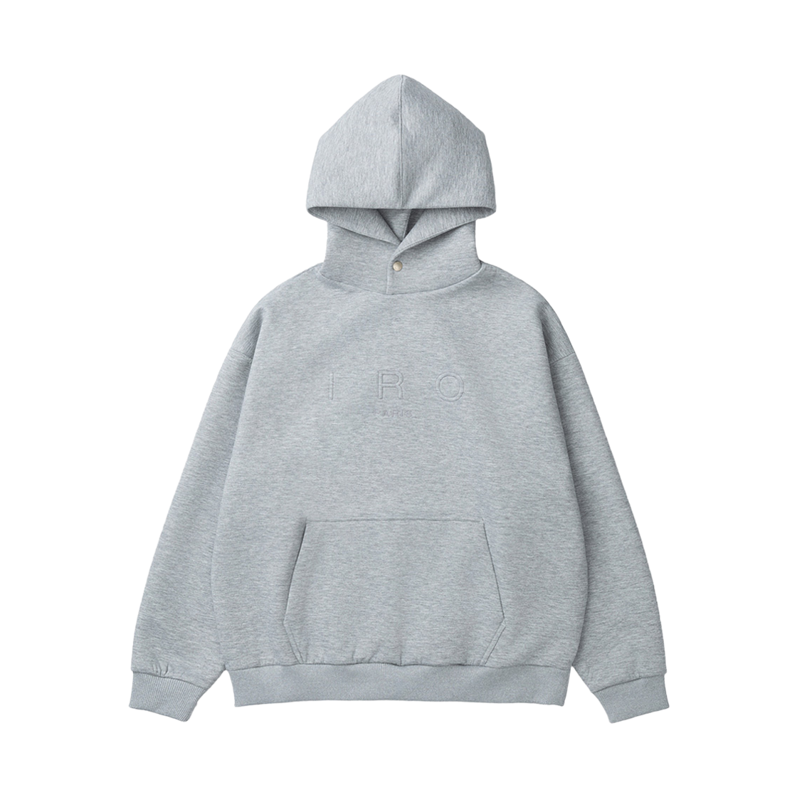 이로 플라느리 밴딩 배색 오버핏 후디 그레이(Iro Flanerie Color-Block Banding Oversized Hoodie Gray)
