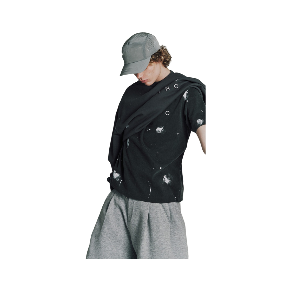 이로 트렉 메탈 나일론 로고 캠프캡 그레이(Iro Trek Metal Nylon Logo Camp Cap Gray) - 2