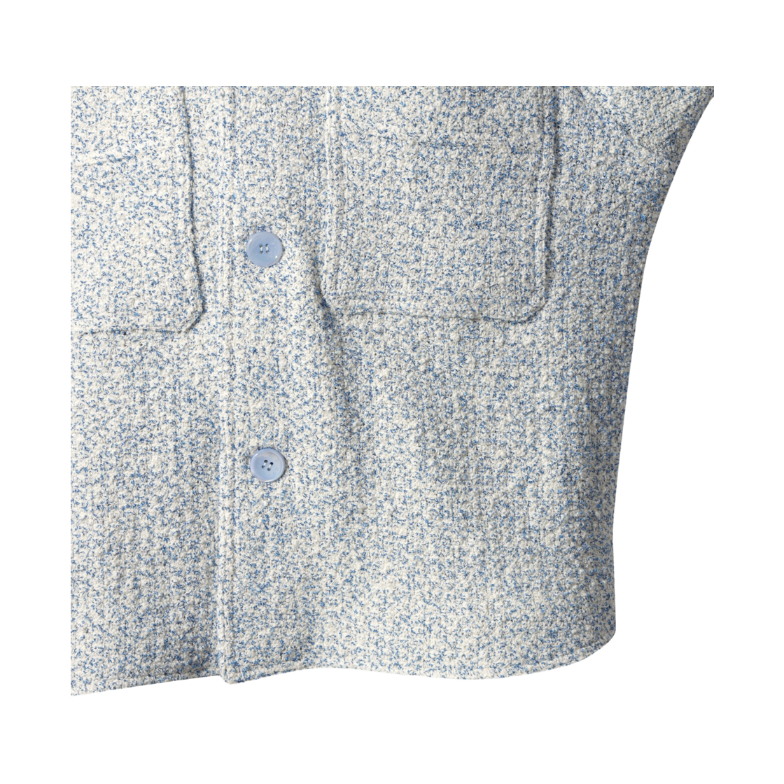 이로 브륌 트위드 포켓 셔켓 블루(Iro Brume Tweed Pocket Shirt Jacket Blue) - 6