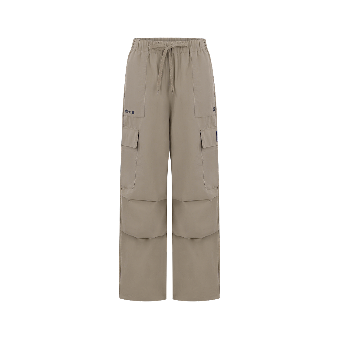 오마이걸 x 모모이 나일론 카고 팬츠 베이지(Oh! my girl x momoi Nylon Cargo Pants Beige) - 1