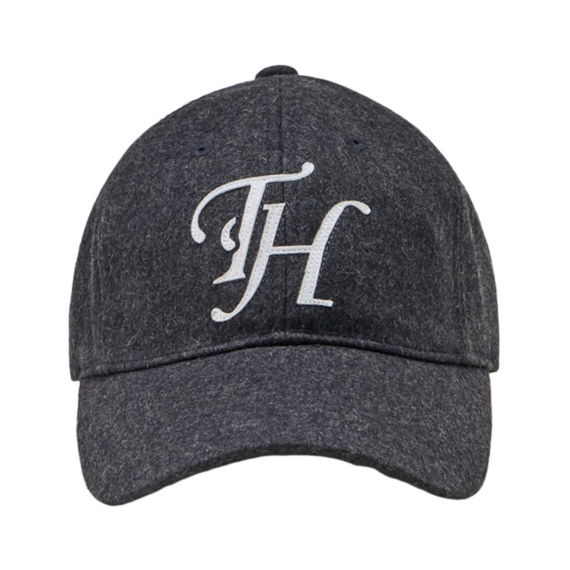THUBC00156GRS Traffic Harmony Wool Blend TH Applique Logo Deep Fit Ball Cap Grey