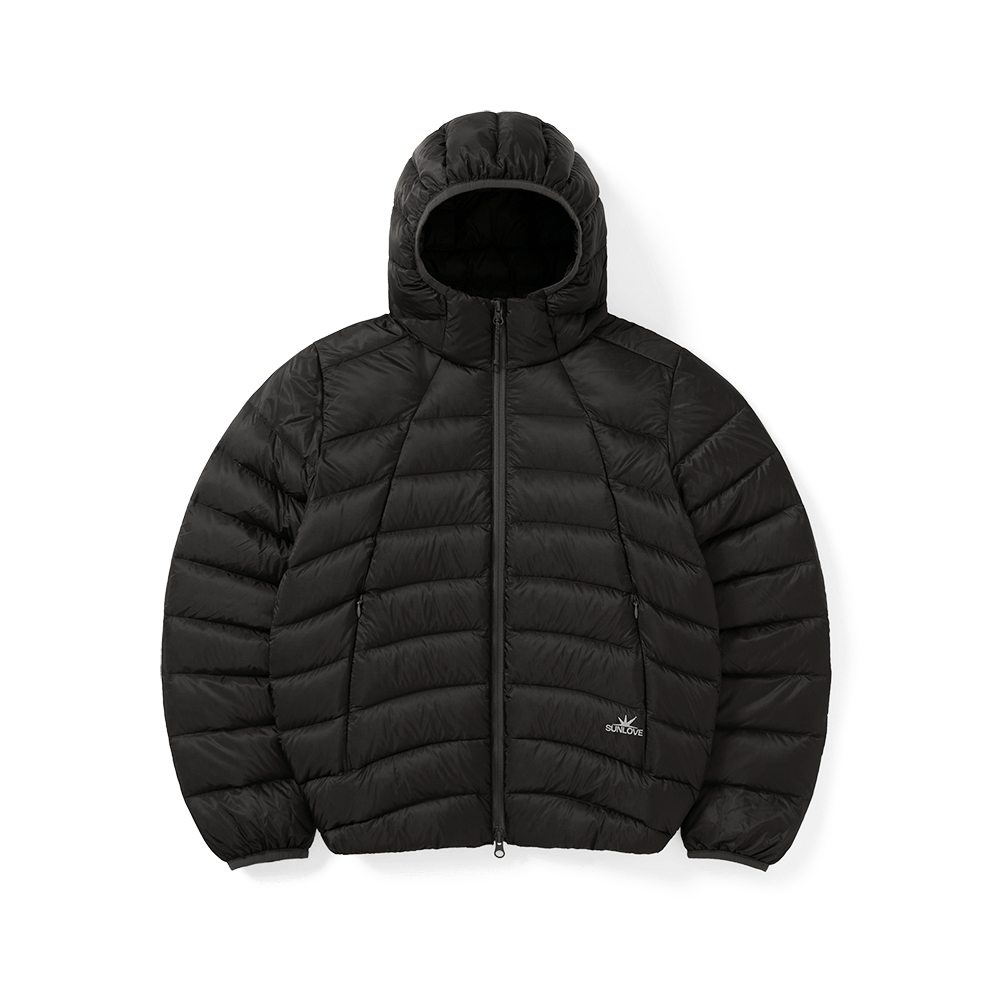 썬러브투어 후디드 플라이 라이트 다운 자켓 챠콜(sunlovetour Hooded Fly Light Down Jacket Charcoal)