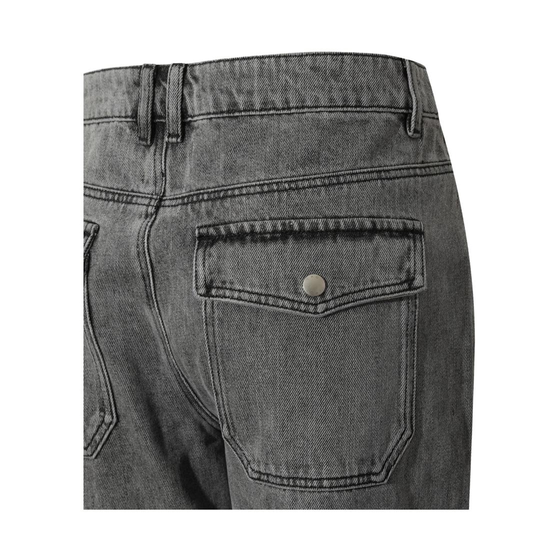 이로 워시드 데님 바이크 팬츠 그레이(Iro Washed Denim Bike Pants Gray) - 6