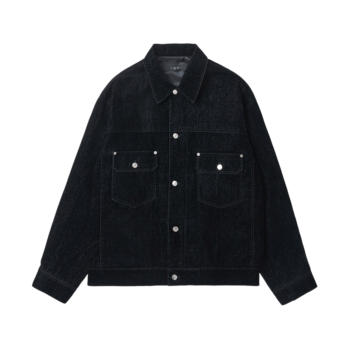 이로 뤼시드 벨벳 트러커 블랙(Iro Lucide Velvet Trucker Black)