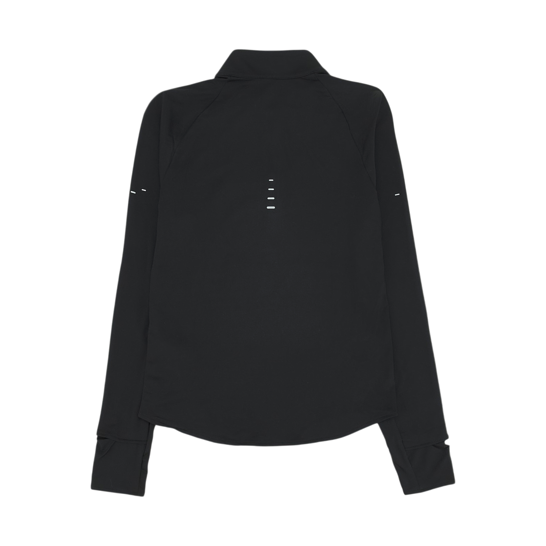 (W) 나이키 스위프트 드라이핏 UV 쿼터 집 러닝 탑 블랙 - 아시아((W) Nike Swift Dri-Fit UV Quarter Zip Running Top Black - Asia) - 2