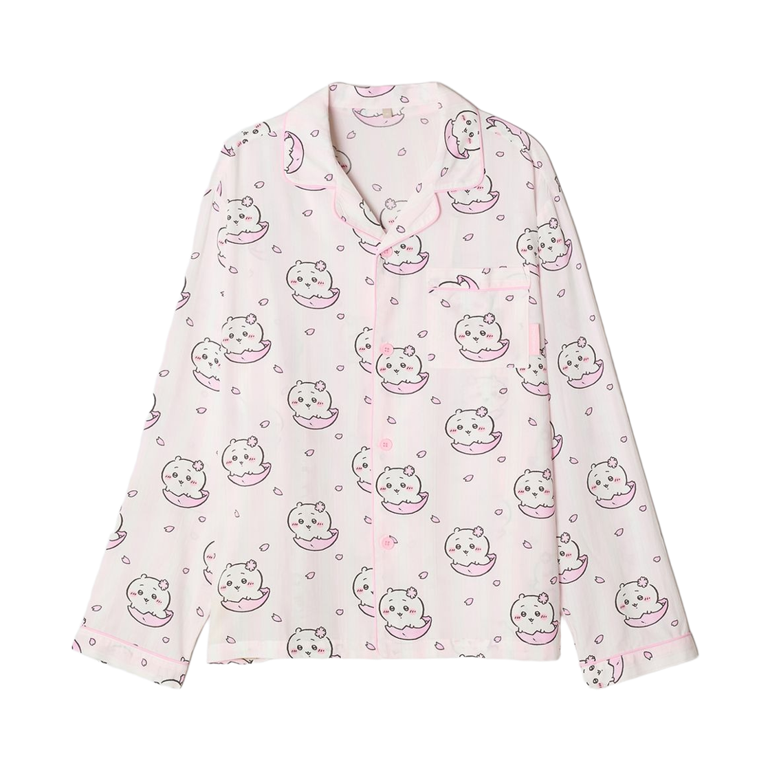 스파오 x 치이카와 롱슬리브 파자마 라이트 핑크(Spao x Chiikawa Long Sleeve Pajama Light Pink) - 2