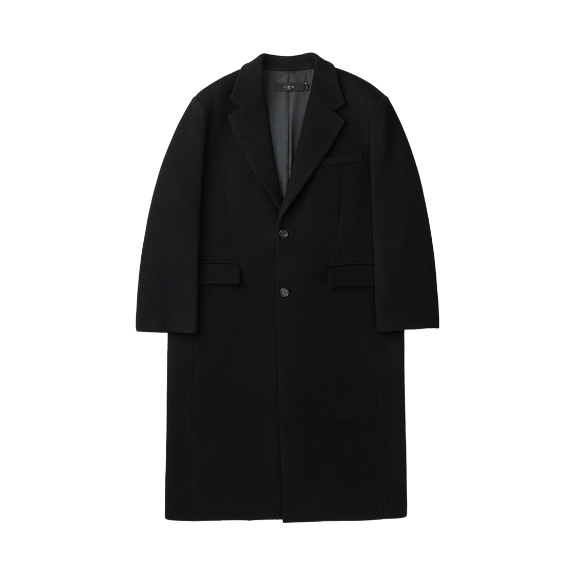 이로 비고르 캐시미어 블랜드 대디핏 싱글 맥시코트 블랙(Iro Vigore Cashmere Blend Daddy Fit Single Maxi Coat Black) - 1