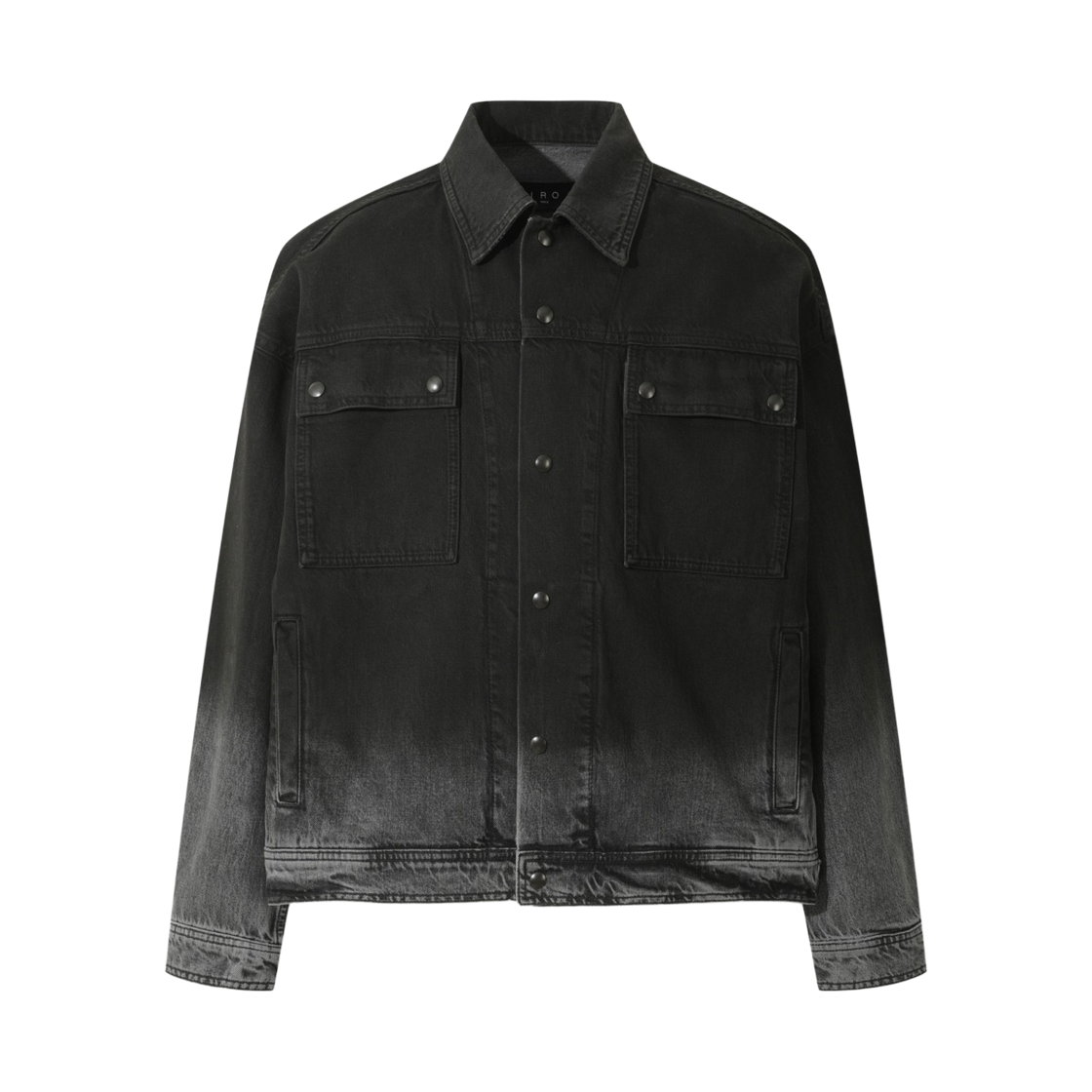 이로 사오나 그라데이션 데님 트러커 다크 그레이(Iro Saona Gradient Denim Trucker Dark Gray) - 2