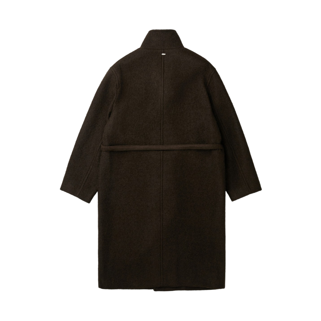 이로 이베르 헤어리 울 롱 랩코트 다크 브라운(Iro Hiver Hairy Wool Long Wrap Coat Dark Brown) - 4