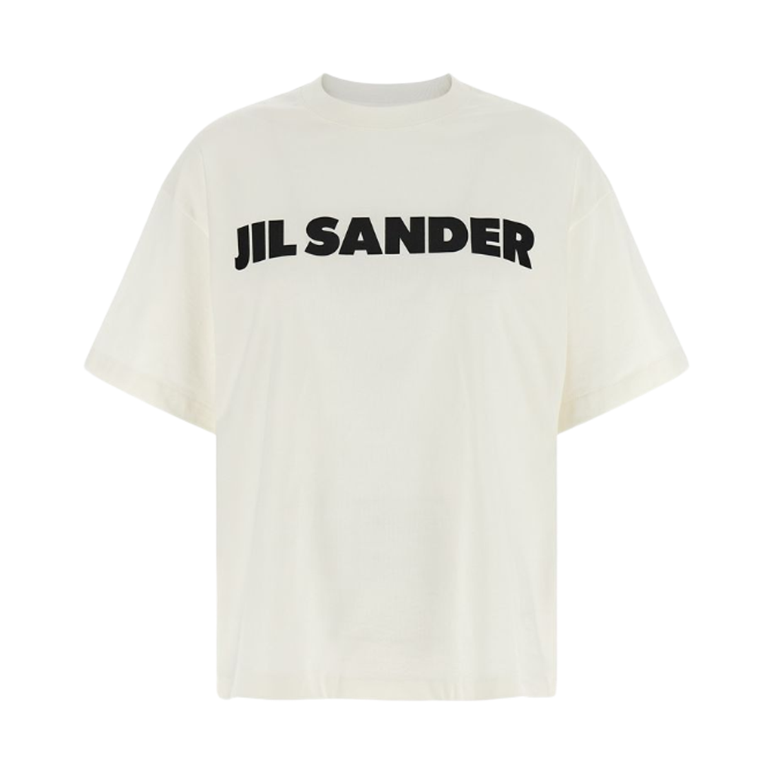 (W) 질 샌더 로고 코튼 티셔츠 내츄럴((W) Jil Sander Logo Cotton T-Shirt Natural)