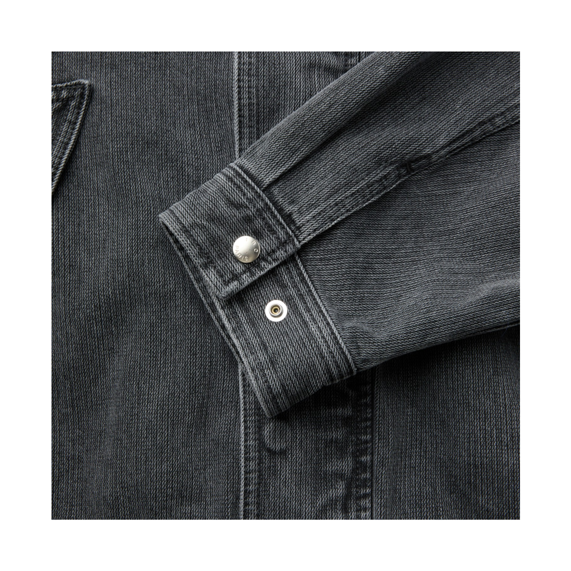 이로 심 데님 후드 집업 셔켓 블랙(Iro Cime Denim Hood Zip-Up Shirt Jacket Black) - 6