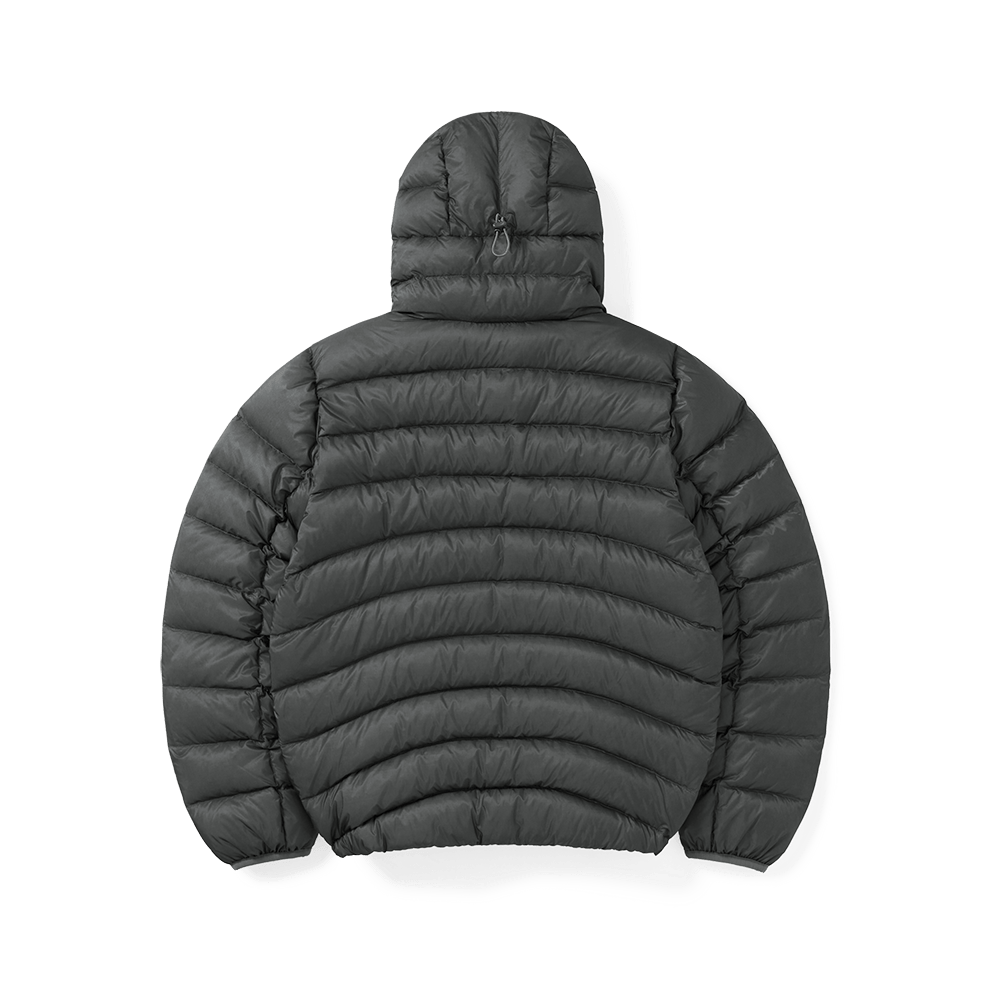 썬러브투어 후디드 플라이 라이트 다운 자켓 다크 그레이(sunlovetour Hooded Fly Light Down Jacket Dark Grey) - 2
