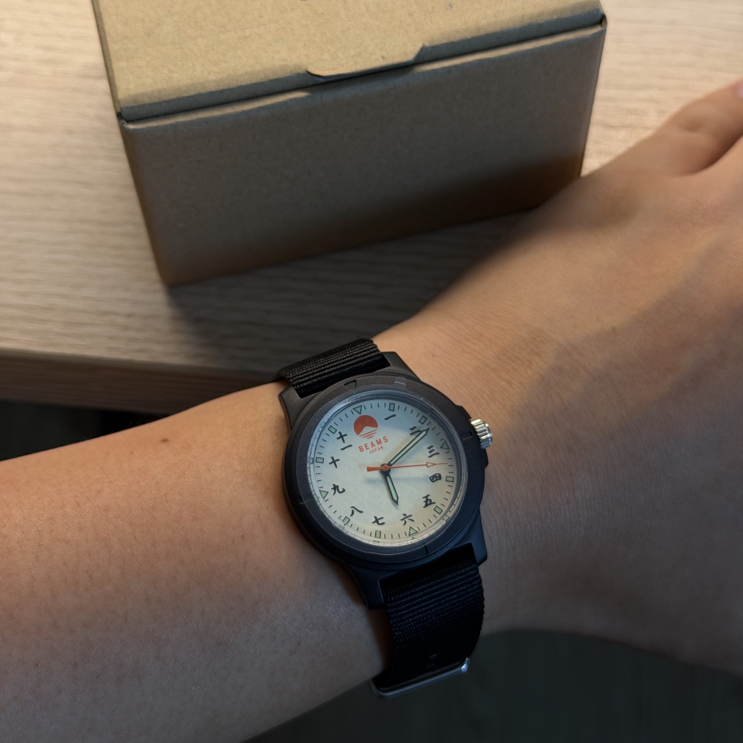 Beams Original Chinese Numerals Watch Black, Seiko SBTH007 Silver 착용 스타일 - 1