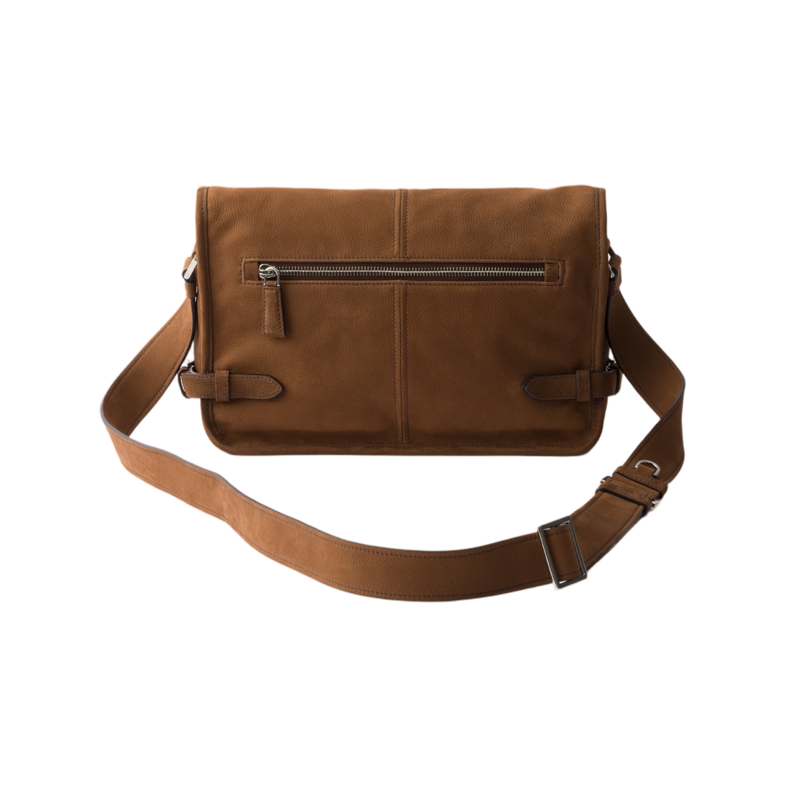 프라다 누벅 레더 숄더백 코코아 브라운(Prada Nubuck Leather Shoulder Bag Cocoa Brown) - 2