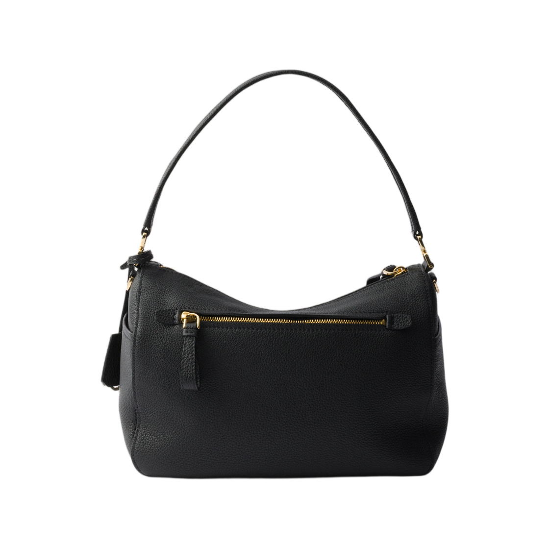 프라다 미디움 레더 숄더백 블랙(Prada Medium Leather Shoulder Bag Black) - 2