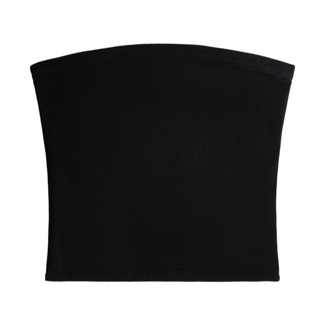 (W) 에이치앤엠 x 워드로브.NYC 파인 니트 튜브 탑 블랙((W) H&M x Wardrobe.NYC Fine-Knit Tube Top Black) - 1