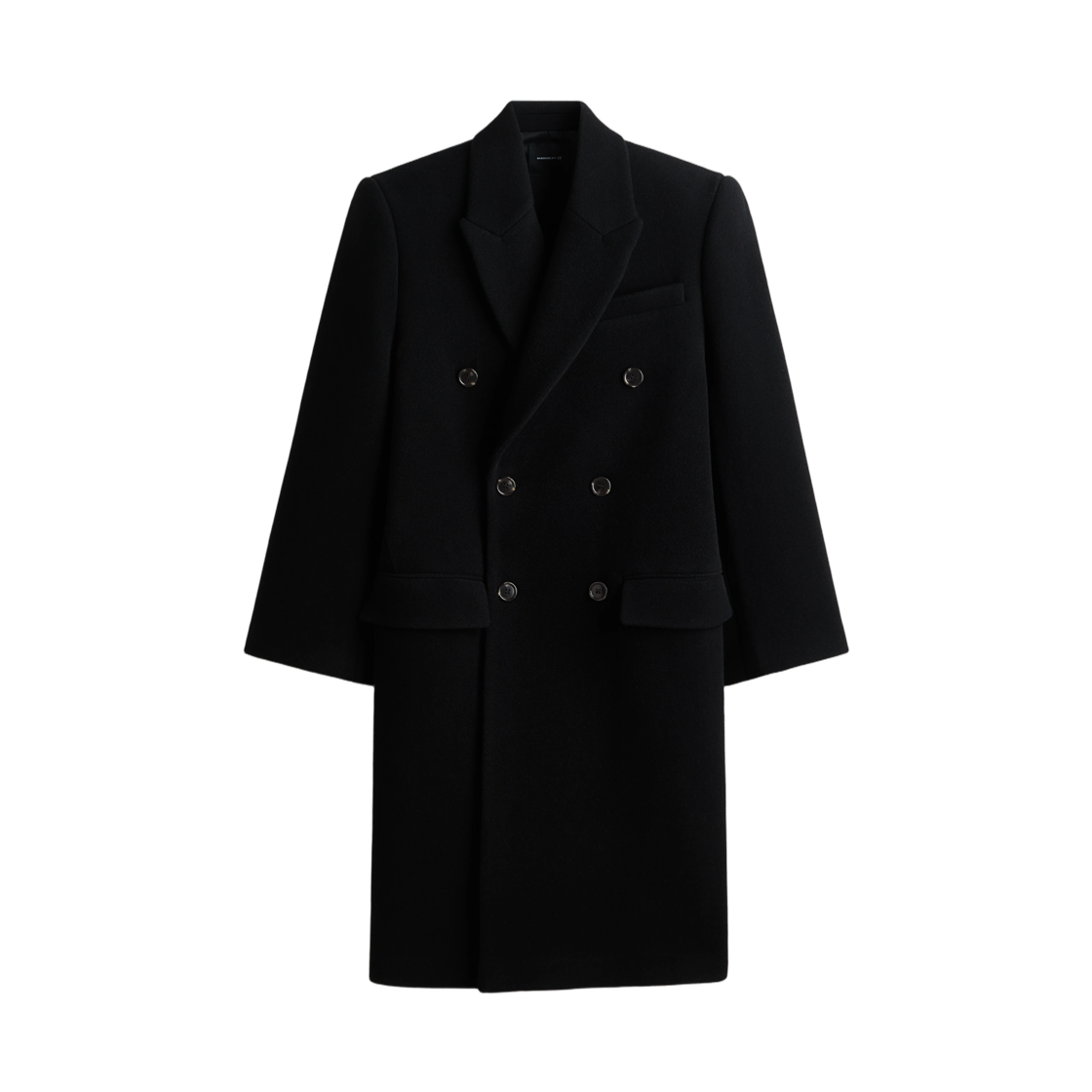 (W) 에이치앤엠 x 워드로브.NYC 더블 브레스티드 울 코트 블랙((W) H&M x Wardrobe.NYC Double-Breasted Wool Coat Black) - 1