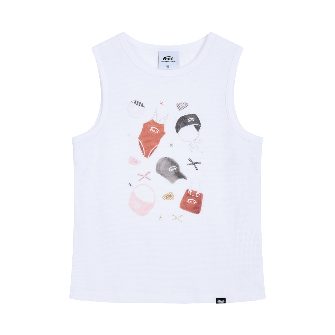 - (W) Emis Summer Favorite Sleeveless Top White