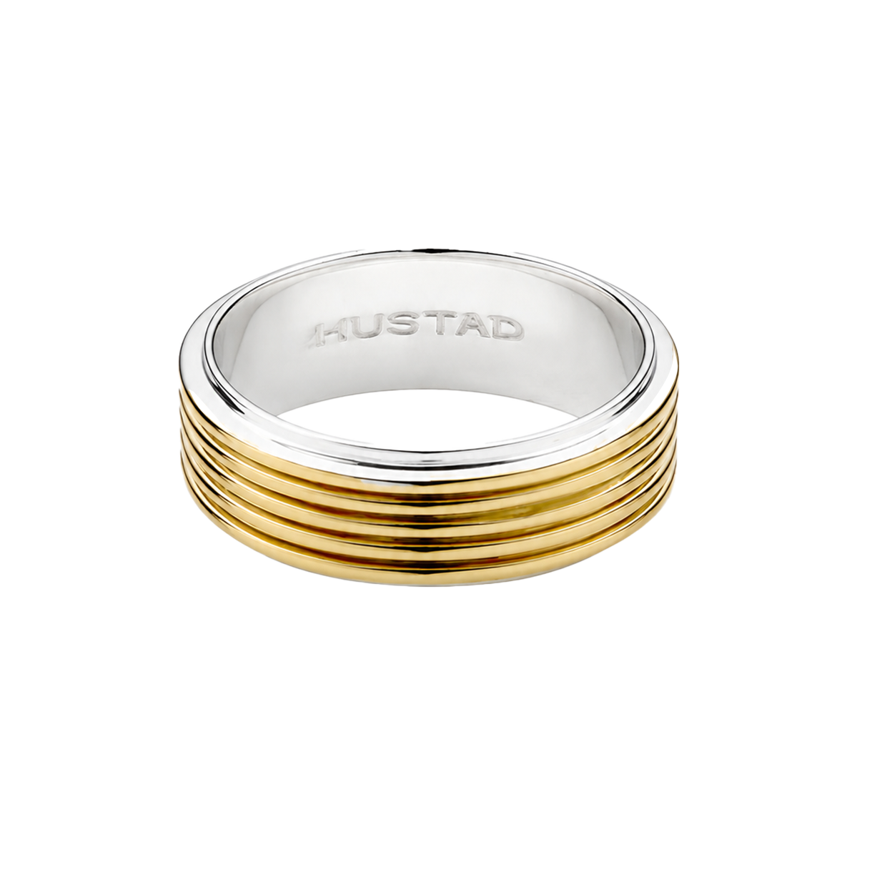 휴스타드 콤보 커플링 빅 5 사이즈 링 _ 925 스텔링 실버(HUSTAD COMBO COUPLE BIG 5 SIZE RING _ 925 sterling silver) - 2