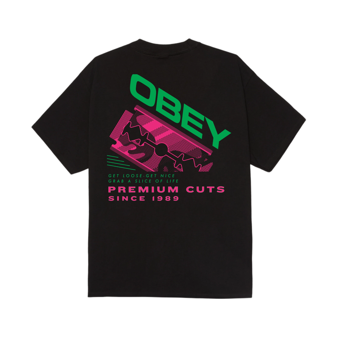 165264482 Obey Razor Classic T-Shirt Black
