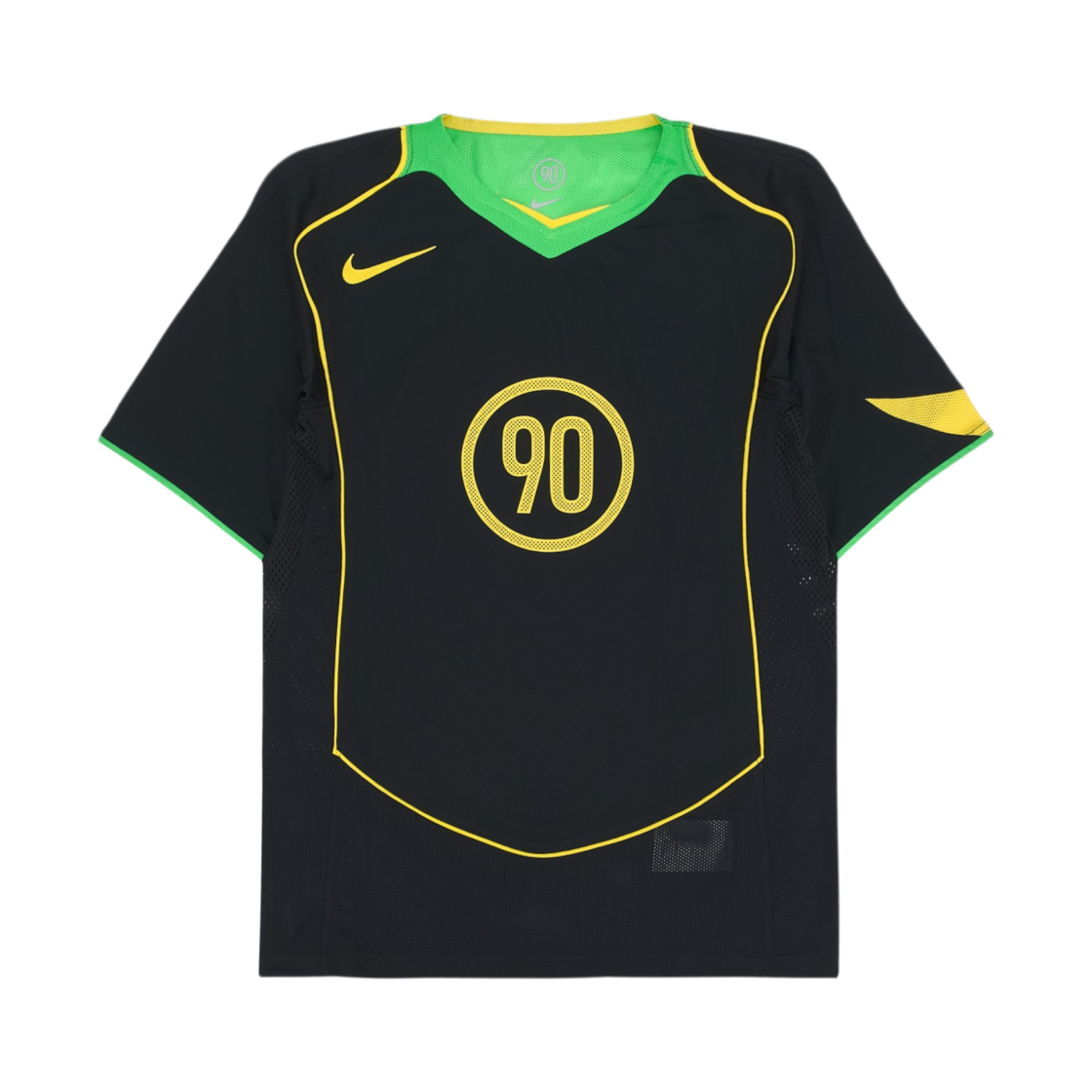 IB4209-010 Nike Total 90 Dri-Fit Soccer Jersey Black Green Spark - Asia