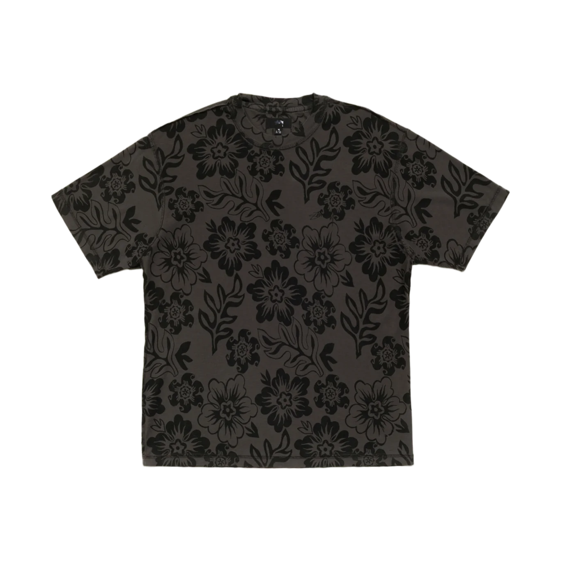 1140407 Stussy Lazy Floral T-Shirt Vintage Black