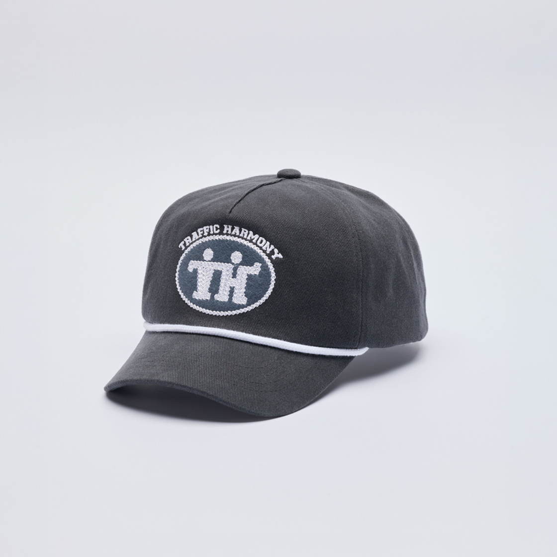 트래픽하모니 TH 사인 로고 로프 딥핏 볼캡 그레이(Traffic Harmony TH Sign Logo Rope Deep Fit Ball Cap Grey) - 4