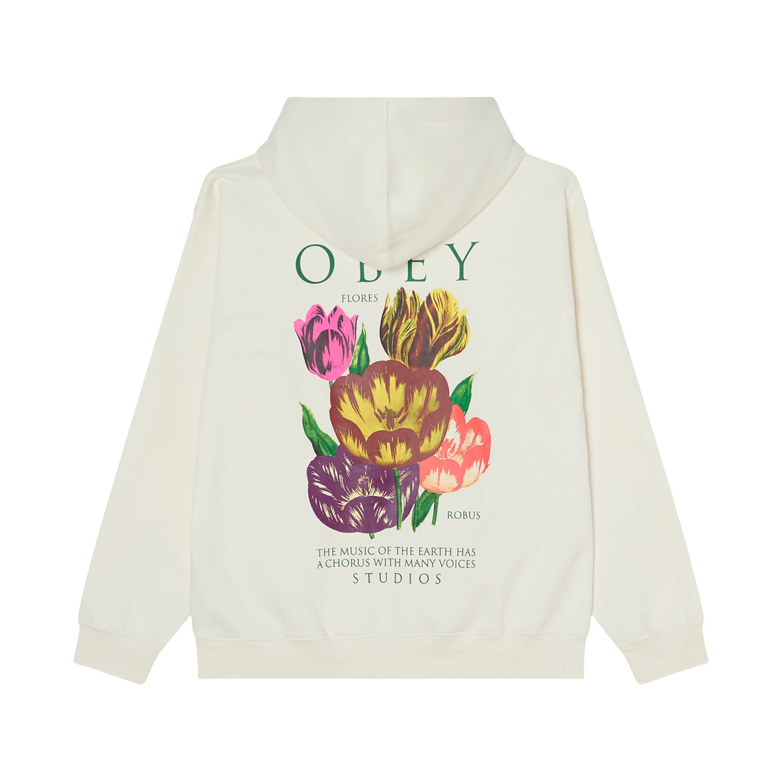 112844430 Obey Flores Robus Pullover Unbleached