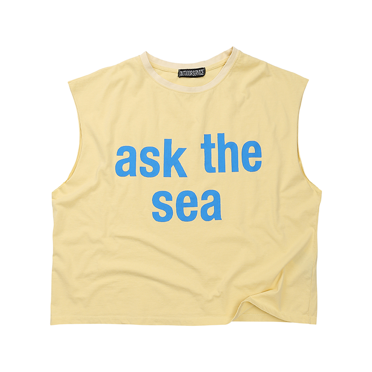 아웃도어서비스 애스크 더 씨 슬리브리스 - 옐로우(OS Ask the Sea Sleeveless - Yellow)