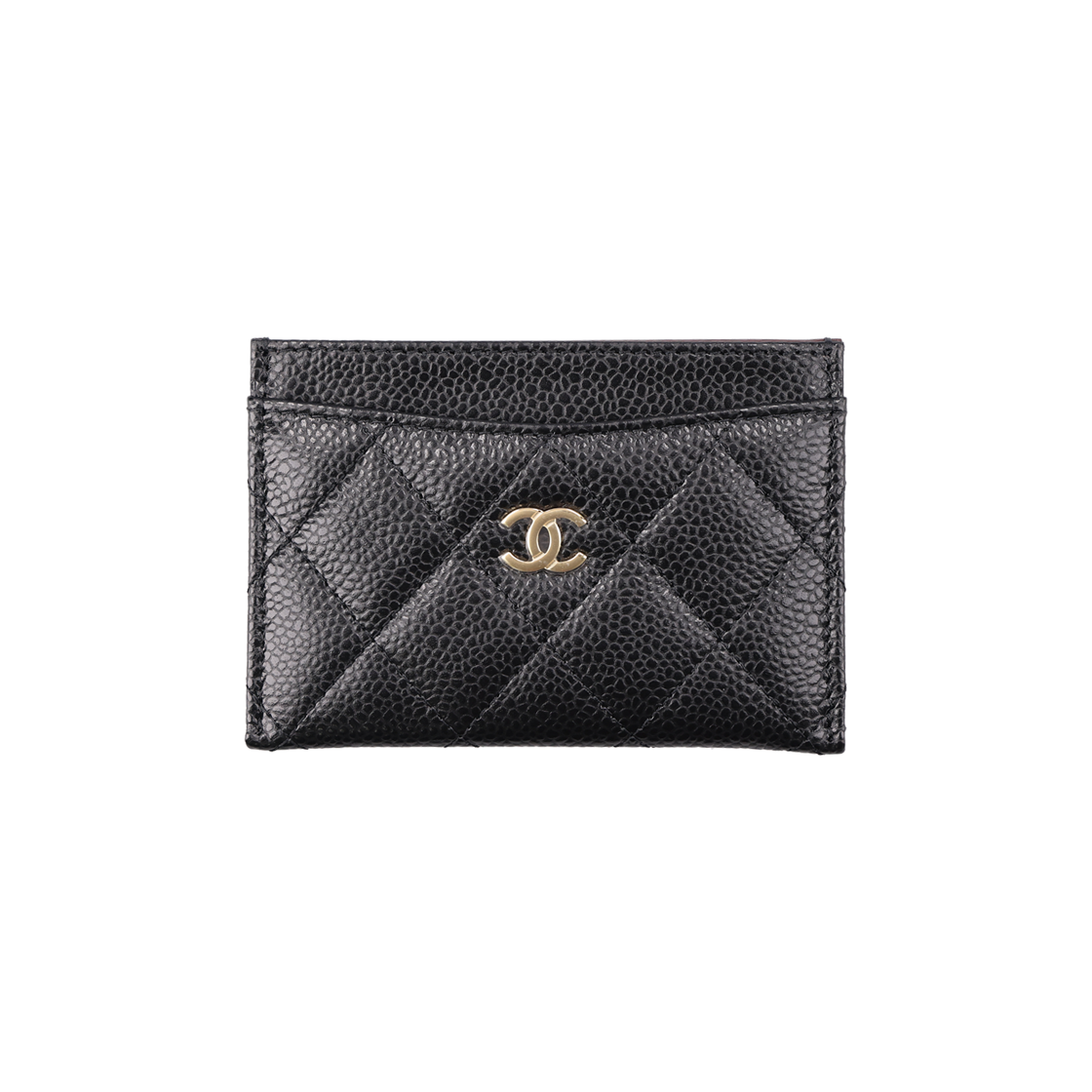 ITP8U6P7LG3C Chanel AP0213 Classic Card Wallet in Black Grained Calfskin