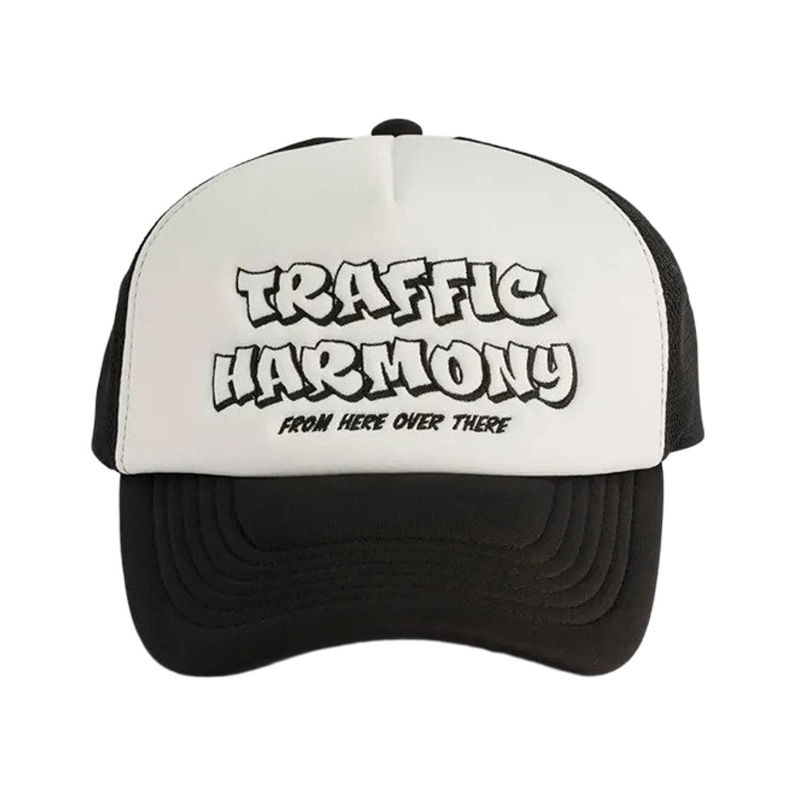 THUBC00261BKS Traffic Harmony TH Graffiti Logo Mesh Deep Fit Ball Cap Black