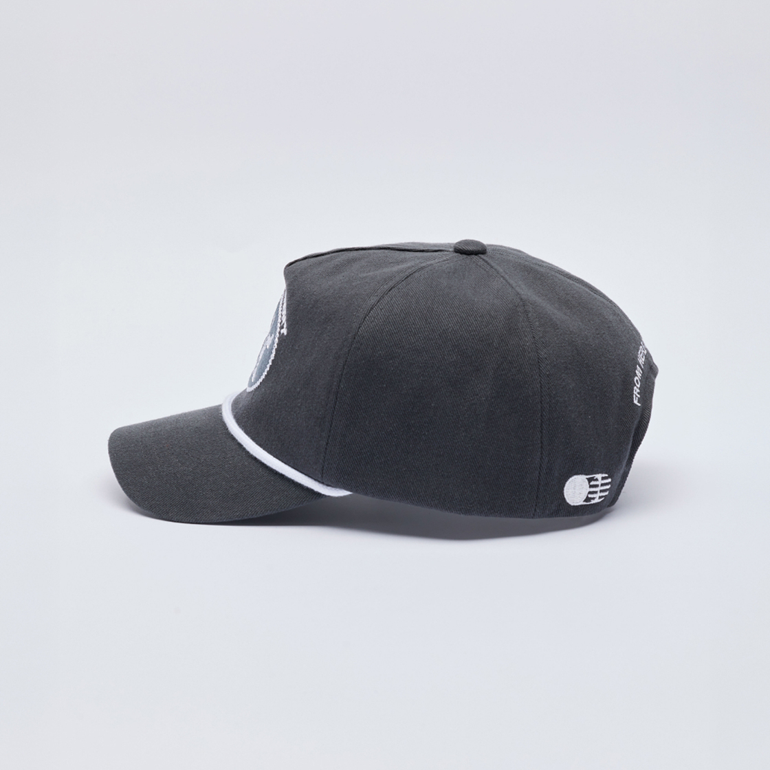 트래픽하모니 TH 사인 로고 로프 딥핏 볼캡 그레이(Traffic Harmony TH Sign Logo Rope Deep Fit Ball Cap Grey) - 5