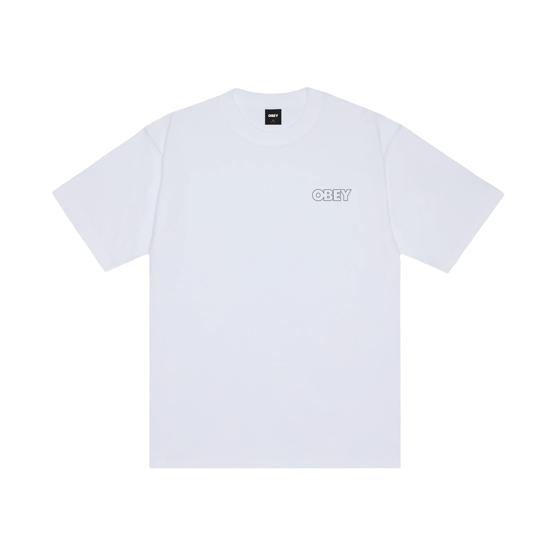 오베이 트래블 헤비웨이트 티셔츠 화이트(Obey Treble Heavyweight T-Shirt White) - 2