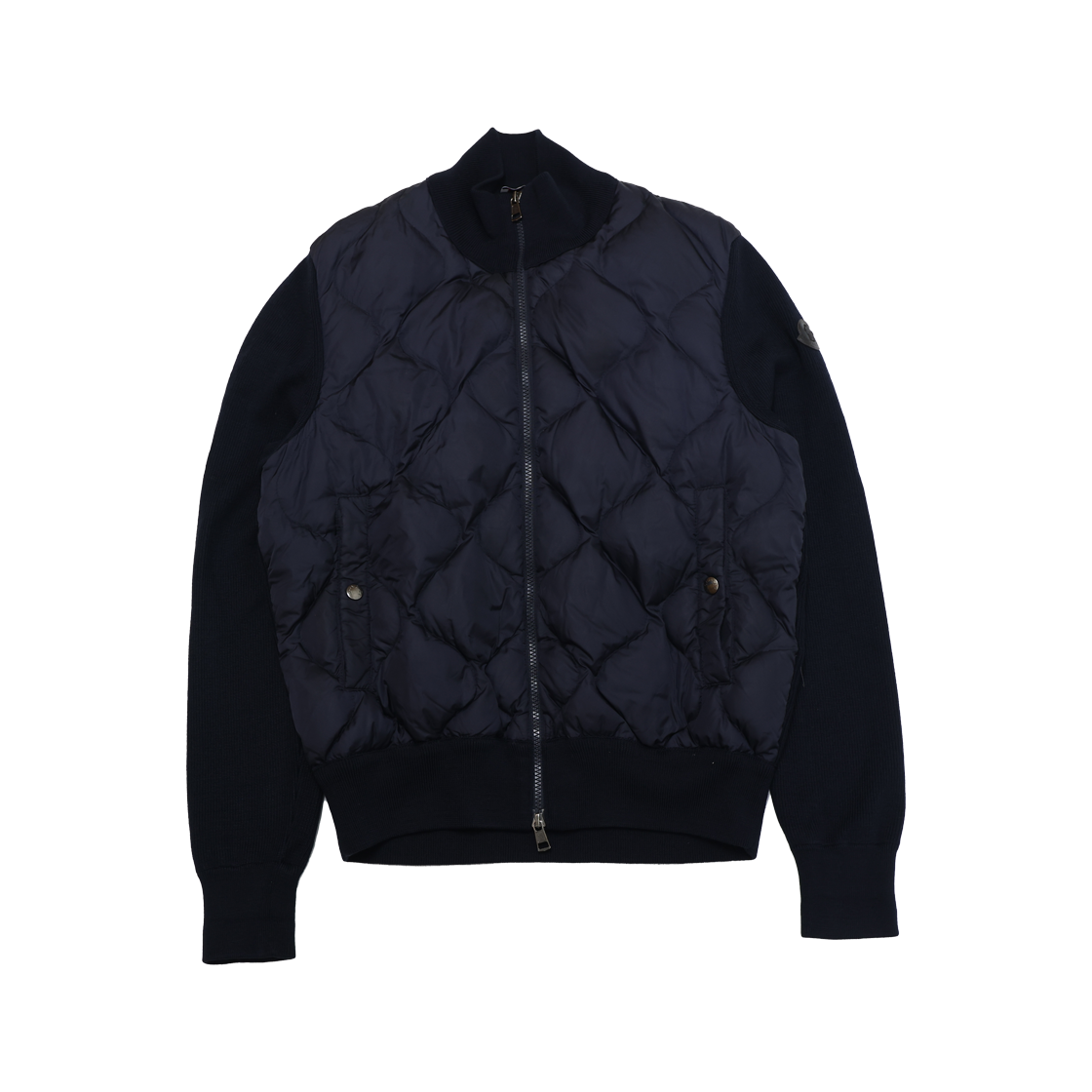 IT4VU52LENRR Moncler Quilted Hybrid Down Jacket Navy