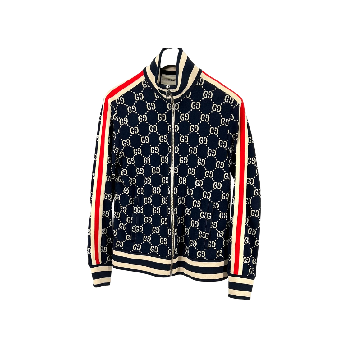 ITB2UAOKFHE4 Gucci GG Jacquard Zip Up Jacket